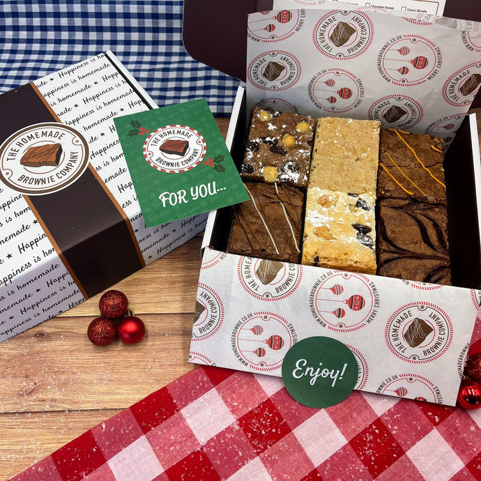 Christmas Brownie Gift Box by The Homemade Brownie Company