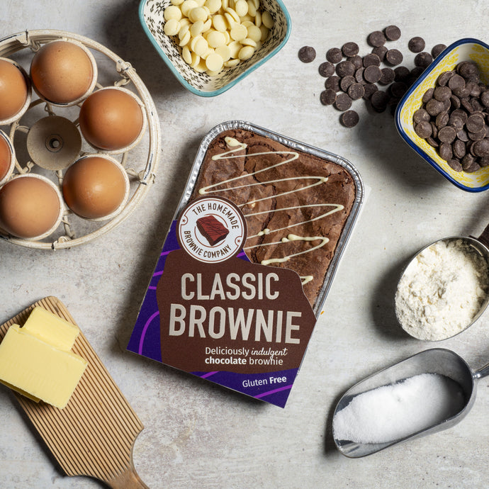 Classic Brownie Traybake Lifestyle Image by The Homemade Brownie Company