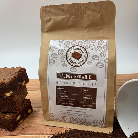 Fudgy Brownie Ground Coffee by The Homemade Brownie Company