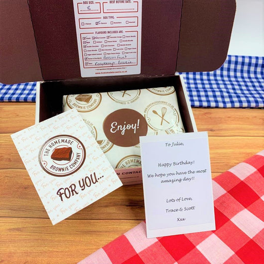 Brownie Gift Message by The Homemade Brownie Company