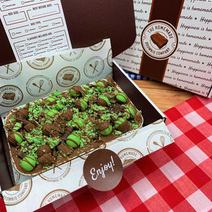 Mint Chocolate Brownie Slab by The Homemade Brownie Company