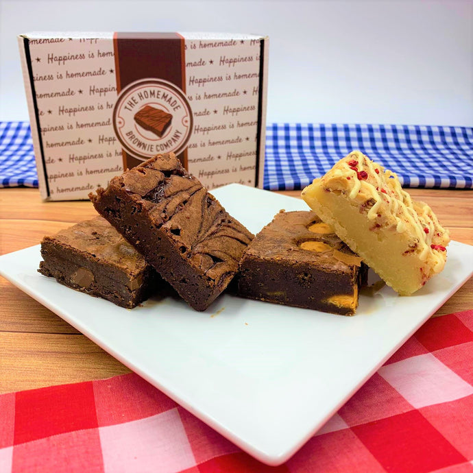 Monthly Variety Personalised Brownie Gift Box by The Homemade Brownie Company