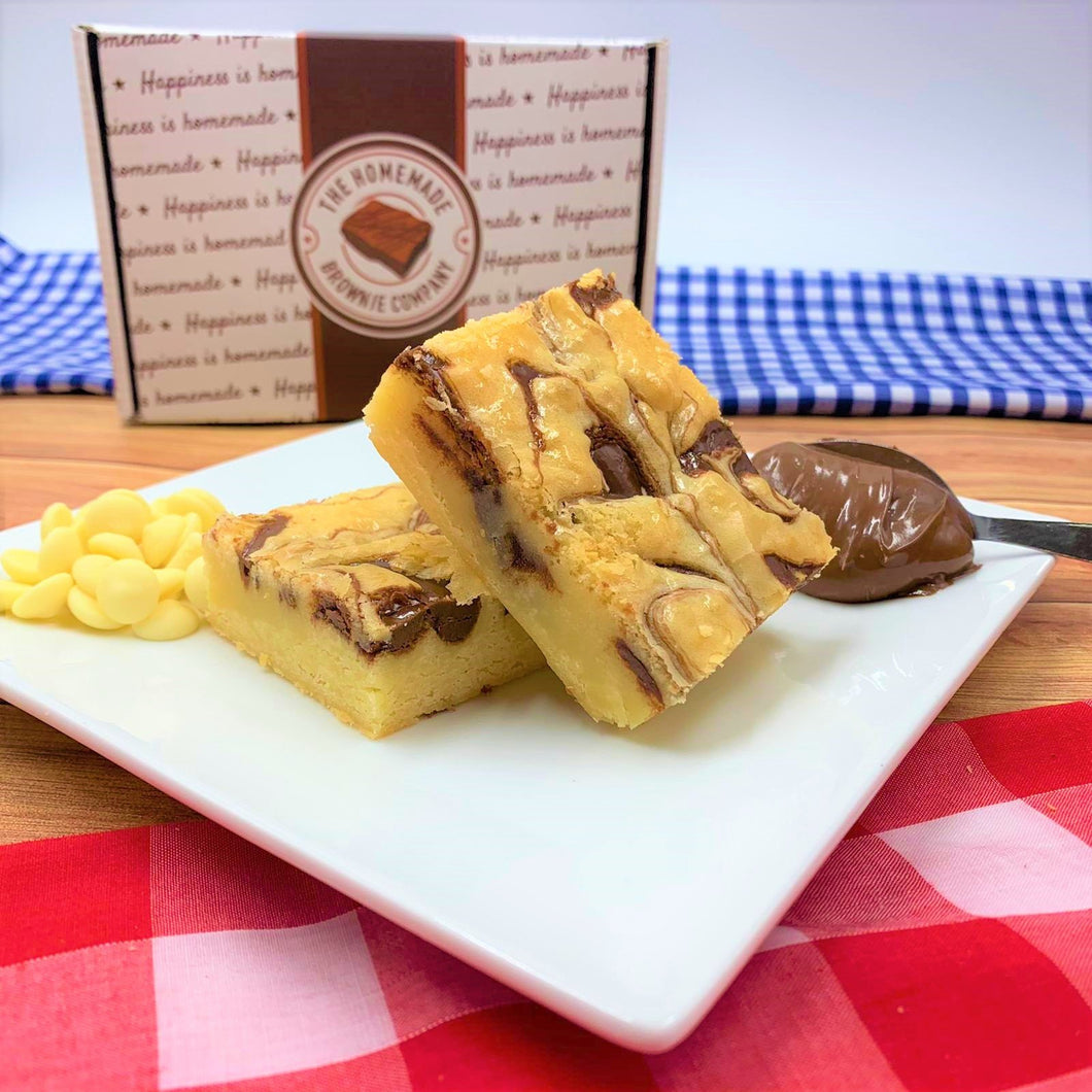 Nutella Blondie Personalised Brownie Gift Box by The Homemade Brownie Company