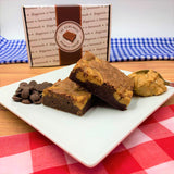 Peanut Butter Personalised Brownie Gift Box by The Homemade Brownie Company