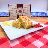 Raspberry Blondie Personalised Brownie Gift Box by The Homemade Brownie Company